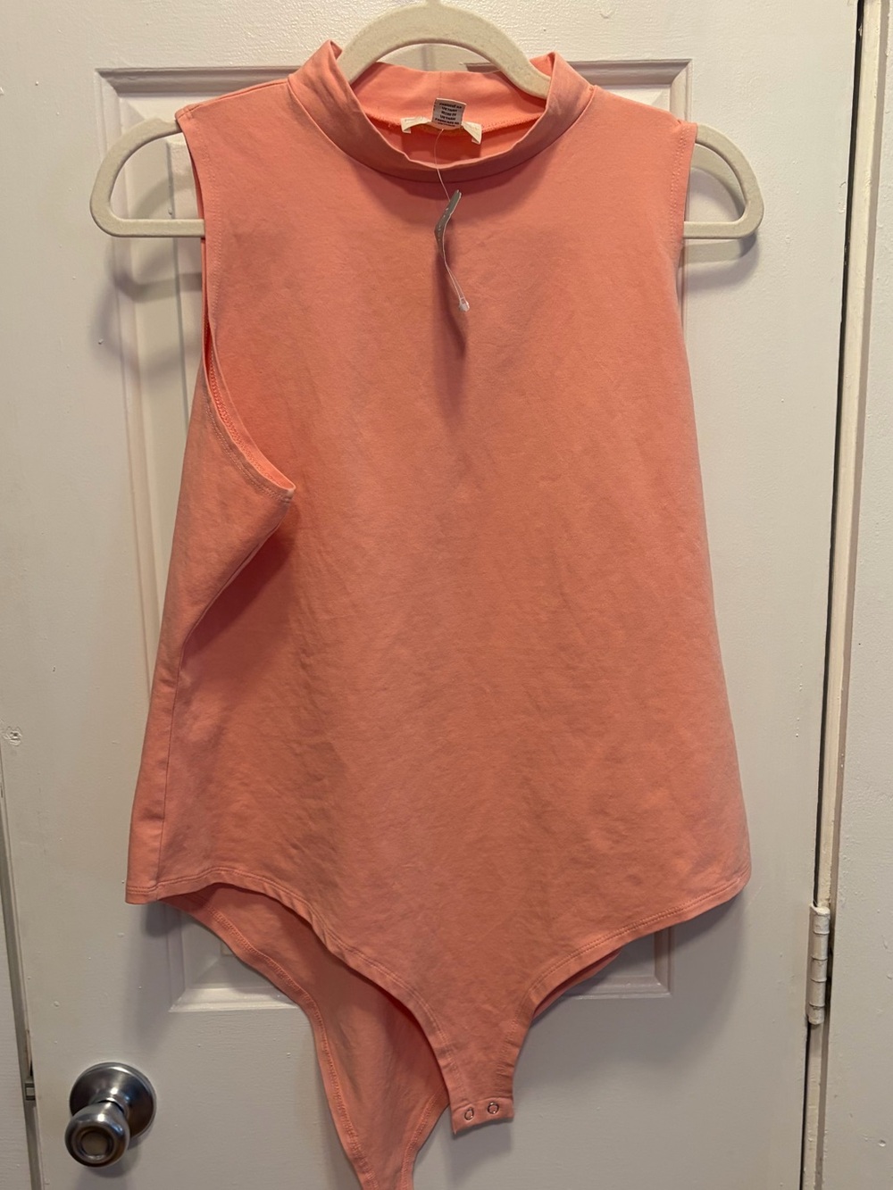 Forever 21 3x Peach Mock Neck Sleeveless Bodysuit